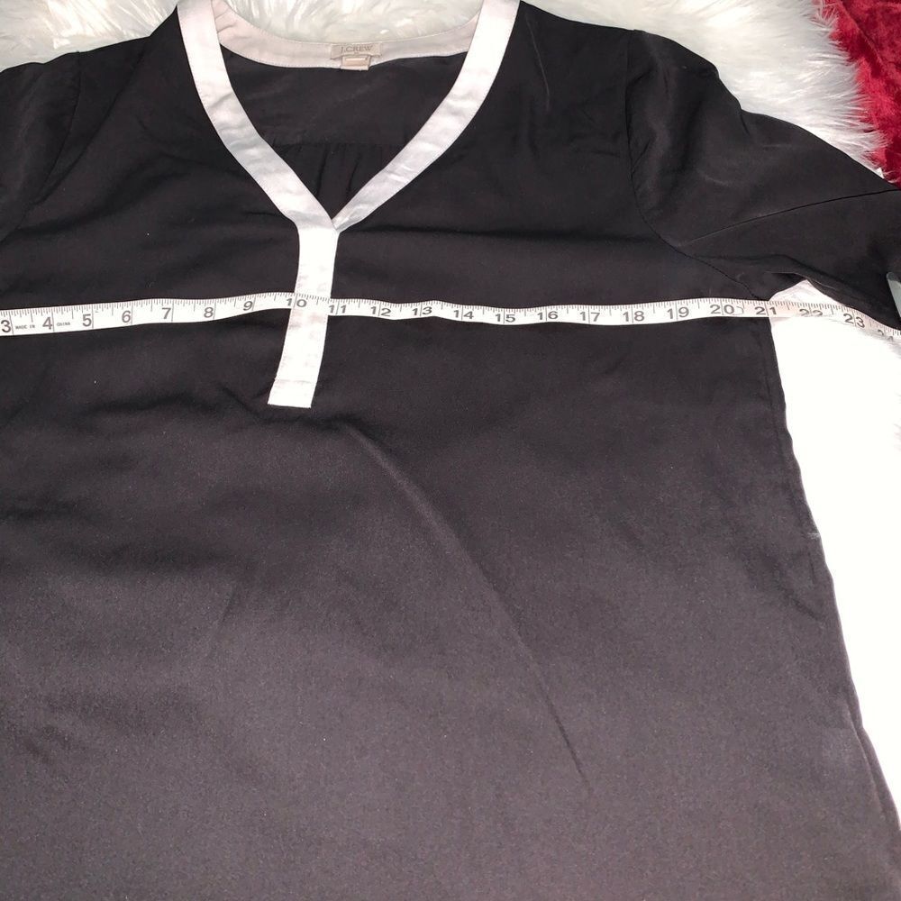 J Crew V-Neck Black Shirt M - Picture 4 of 7